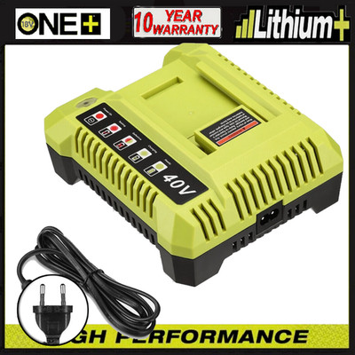 Schnellladegerät für Ryobi OP408VNM 40V Lithium-Ionen-Akkus OP406VNM 40-Volt