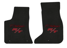 Lloyd Loop Front Mats for '23 Challenger w/Red on Black w/Red on Black RT