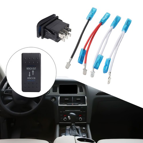 Interrupteur à bascule LED bleu facile à installer pour voitures camping-car e - Photo 5 sur 12