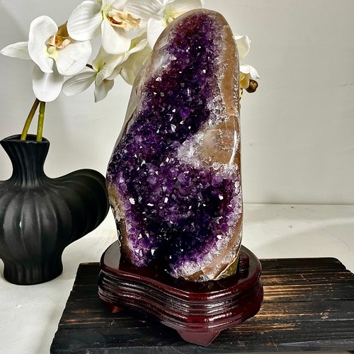 15.27LB Natural amethyst, quartz ore body Uruguayan amethyst crystal block