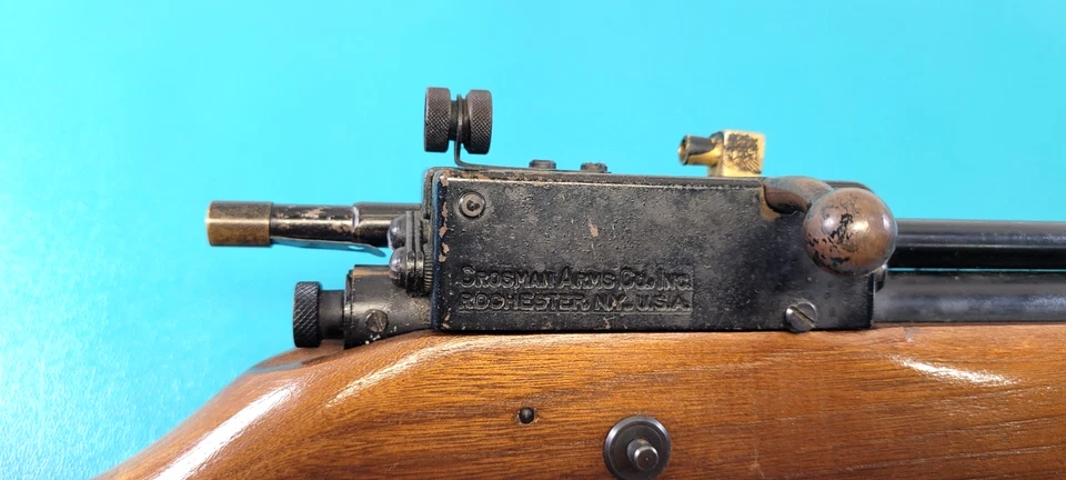 Rifle de aire comprimido Crosman modelo 118,22 Cal CO2 escaso perno acción + procedencia 909 Foto 4 de 4
