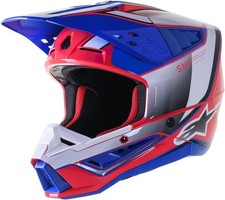 Alpinestars Supertech S-m5 Off-road Motorcycle Helmet Sail Pinkblue Size Xs