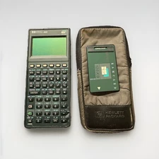 Hewlett Packard HP 48GX Graphing Calculator 128KB Ramcard Card & Case READ