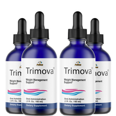 Trimova - Amino Diet Drops- Keto & Weight Support- 4 Bottles- 240ml (2fl oz)