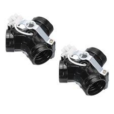 2Pcs E26/E27 Medium Base 3 Light Cluster Socket Lamp Base Holder Black