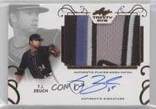 2016 Leaf Trinity Patch Auto TJ Zeuch #PA-TJZ Patch Auto 0b2