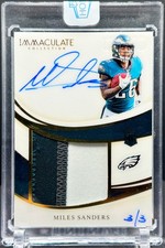 2022 Panini Honors (2019 Immaculate) Miles Sanders Rookie Patch Auto 3/3 RC RPA!
