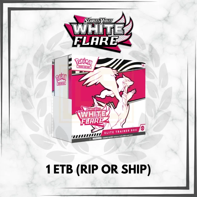 RIP or SHIP - Pokemon TCG White Flare ETB Regular Elite Trainer Box