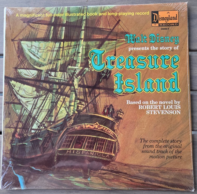 Vintage DISNEYLAND RECORD 3997 TREASURE ISLAND NEW Sealed Copyright 1970