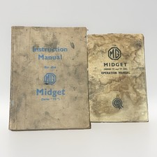 Mg Tc Tf Midget Original Instruction Operation Manual Pair Akd658a Abingdon