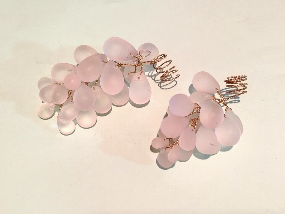 (2 ШТ.) КУЛОН ИЗ МУРАНСКОГО СТЕКЛА С ВИНОГРАДОМ ДЛЯ ЛЮСТР И УКРАШЕНИЙ - Изображение 2 из 4