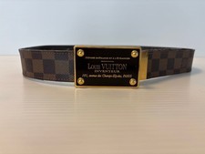 Louis Vuitton Autentica Cintura Modello Damier Colore Marrone per Donna Donna