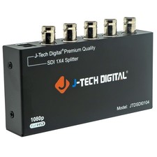 SDI Splitter | 1 Input, 4 Outputs | Supports 1320ft. | with SD, HD, 3G-SDI fo...