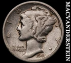 1944-S Silver Mercury Dime - Scarce  Better Date  No Reserve  #G8183