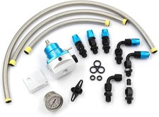 Universal Efi Fuel Pressure Regulator Kit 0-160psi Gaugecolor Blue Universal Efi Fuel Pressure Regulator Kit 0-160psi Gaugecolor Blue