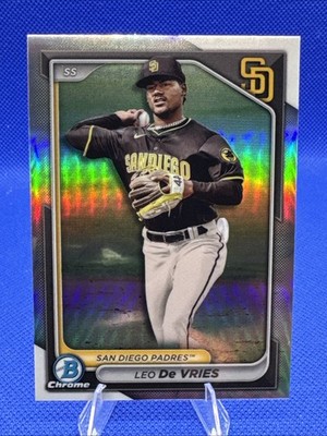2024 Bowman Draft - Chrome Leo De Vries #BDC-116 Refractor Athletics
