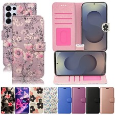 Case For Samsung S25 S24 S23 S22 S21+ FE Ultra Flip Leather Wallet Phone Cover