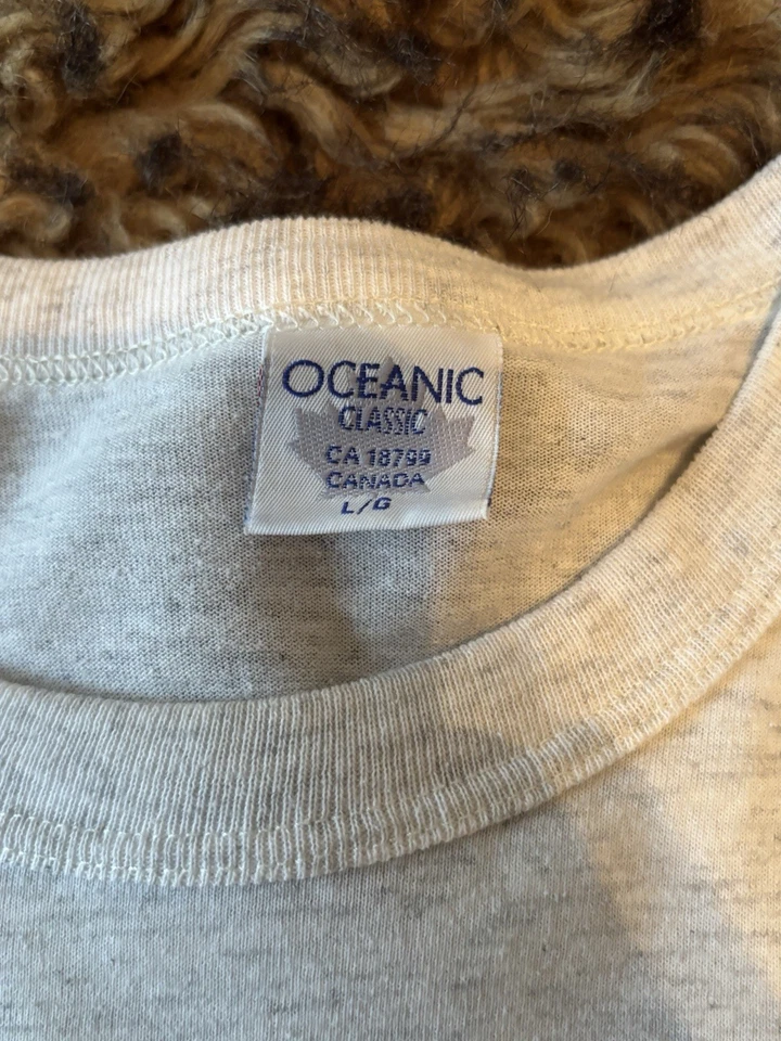 Camisa De Colección Grande Curve Lake Primera Nación Años 90 Clásica Oceánica Canadá 25.5x20.5 Foto 4 de 4