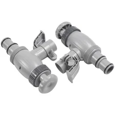 For Above Ground Swimming Pool Hose Adapter & Plunger Valve Kit - 2 Pack