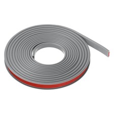 Edge Banding 12mm x 6M Flexible TPE Self Adhesive U-Shape Veneer Tape Gray