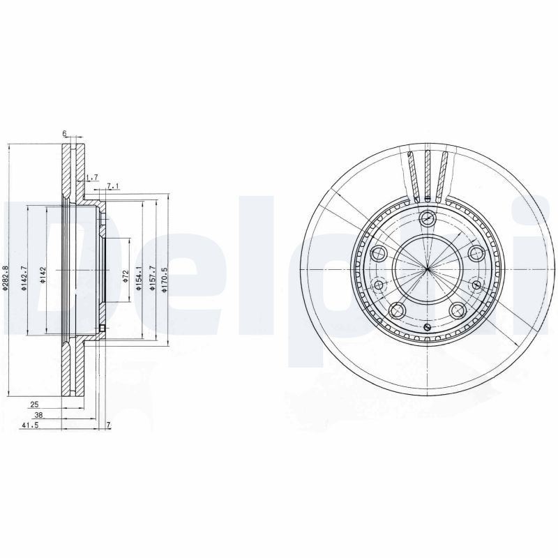 Disques de frein Mazda 6 2.0 DI pour supprimer les vibrations au freinage