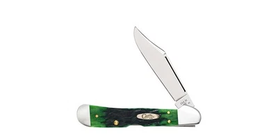 CASE XX POCKET KNIFE COPPERLOCK GREEN KENTUCKY BLUEGRASS BONE