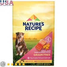 Grain Free Salmon Kibble Dry Dog Food Sweet Potato Pumpkin Digestive Care New