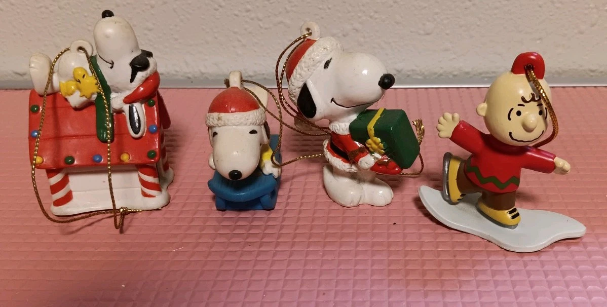 snoopy スヌーピー peanuts ヴィンテージ　オーナメント 4体セット Peanuts Christmas Ornaments products for sale | eBay