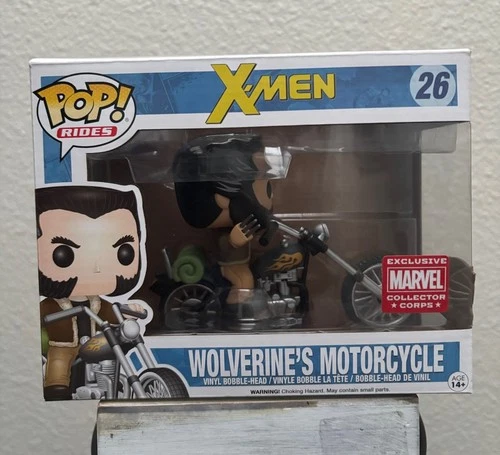Funko Pop! Vinyl: X-Men - Wolverine's Motorcycle Rides #26 Collector Corps Excl…