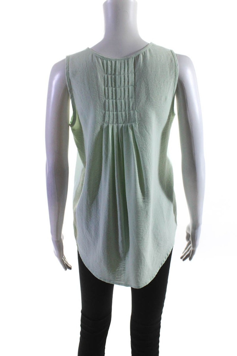 B Collection by Bobeau Womens Rudy Blouse Green Size 0 13600223 View 3
