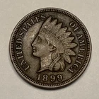 1899 Indian Head Cent Penny Coin