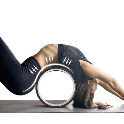 PU Rubber Yoga Wheel Circles Gym Workout Back Training Tool For ...