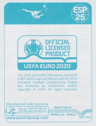 Panini Sticker Fußball EM Euro 2020 Preview ESP 25 Rodrigo Moreno Espana Bild - Picture 2 of 2