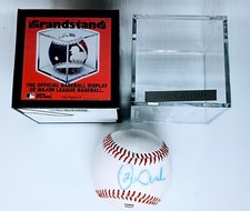 AUTHENTIC Erick Aybar Los Angeles Angels Signed AUTOGRAPHED OMLB BaseballW/CASE