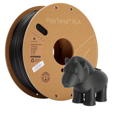 Polymaker Matte PLA Filament Charcoal Black 1.75mm 1kg 3D Printing Filament P...