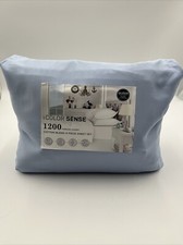 Queen 1200 Thread Count 6 Piece Sheet Set Sky Blue