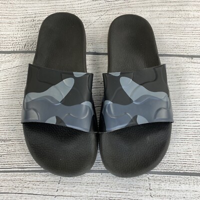 DANWARD Italian Made Camouflage Slides Men Size 8 Wide Black  display picture 3