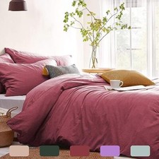 Old Pink Duvet Cover Queen Size Desert Rose Bedding Set 3 Pieces Soft