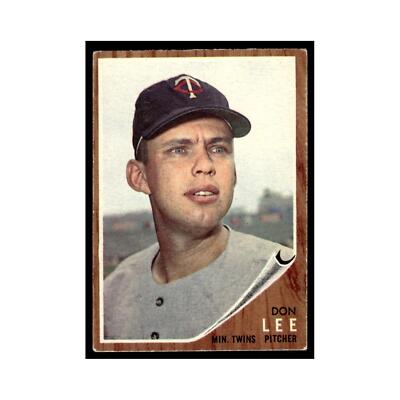 1962 Topps Baseball Card Don Lee Twins #166 | eBay
