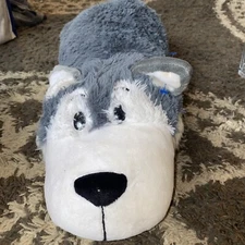 FLIP A ZOO Asher Husky Puppy Dog and Poppi Polar Bear plush - 18"