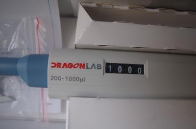 New Digital Micro Pipette/Pipettor, Single Channel, Adjustable Vol. 200-1000 ul