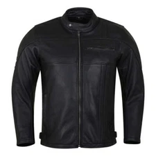 Motorcycle Jacket Commuter Cafe Racer CE Armor Leather Jacket by Vance Leather