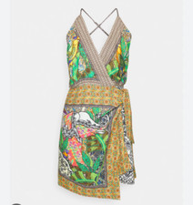 NWT Farm Rio Gayatri Halter Neck Mini Dress XL