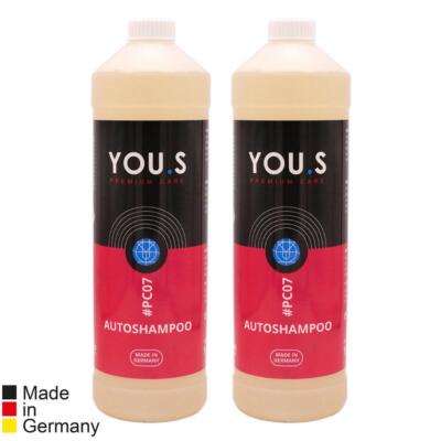 YOU.S Premium Care Autoshampoo Konzentrat biologisch abbaubar - 2x 1000 ml