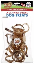 Pet n Shape - Made in USA - Beef Trachea Snack Bag All Natural Dog Treats, Rings