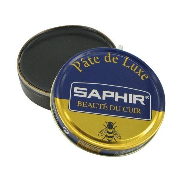 SAPHIR Pate De Luxe Shoe Polish BLACK - 50ml