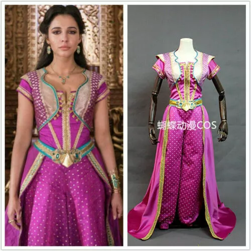 Adulto Princesa Jazm n Vestido Rojo Cosplay Disfraz Cosplay Pel cula Aladdin Ves