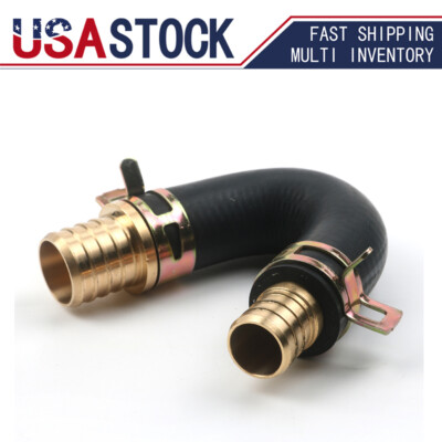 #ad #ad Heater Core Repair Bypass Kit Brass Fittings 5 8quot; x 3 4quot; Combination Hose $17.59