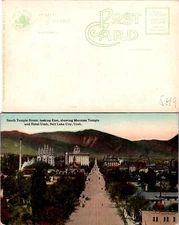 Vintage Utah South Temple Street Salt Lake City, UT Postcard Unused 50744