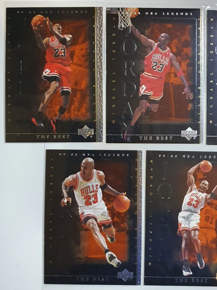 1999 UD NBA Legends Michael Jordan "The Best" (Complete Set of 10) - Mint - Image 2 of 4